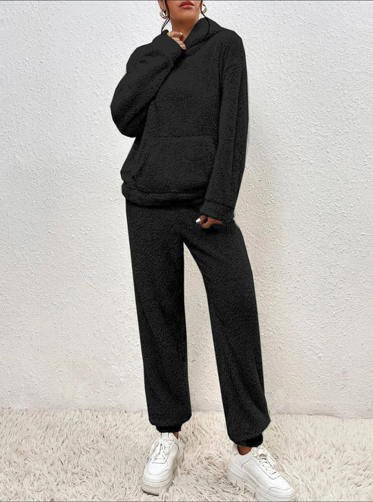RUBY | ULTRA-COMFORTABLE TEDDY LOUNGE SET WITH HOOD