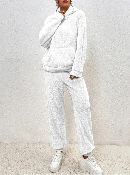 RUBY | ULTRA-COMFORTABLE TEDDY LOUNGE SET WITH HOOD