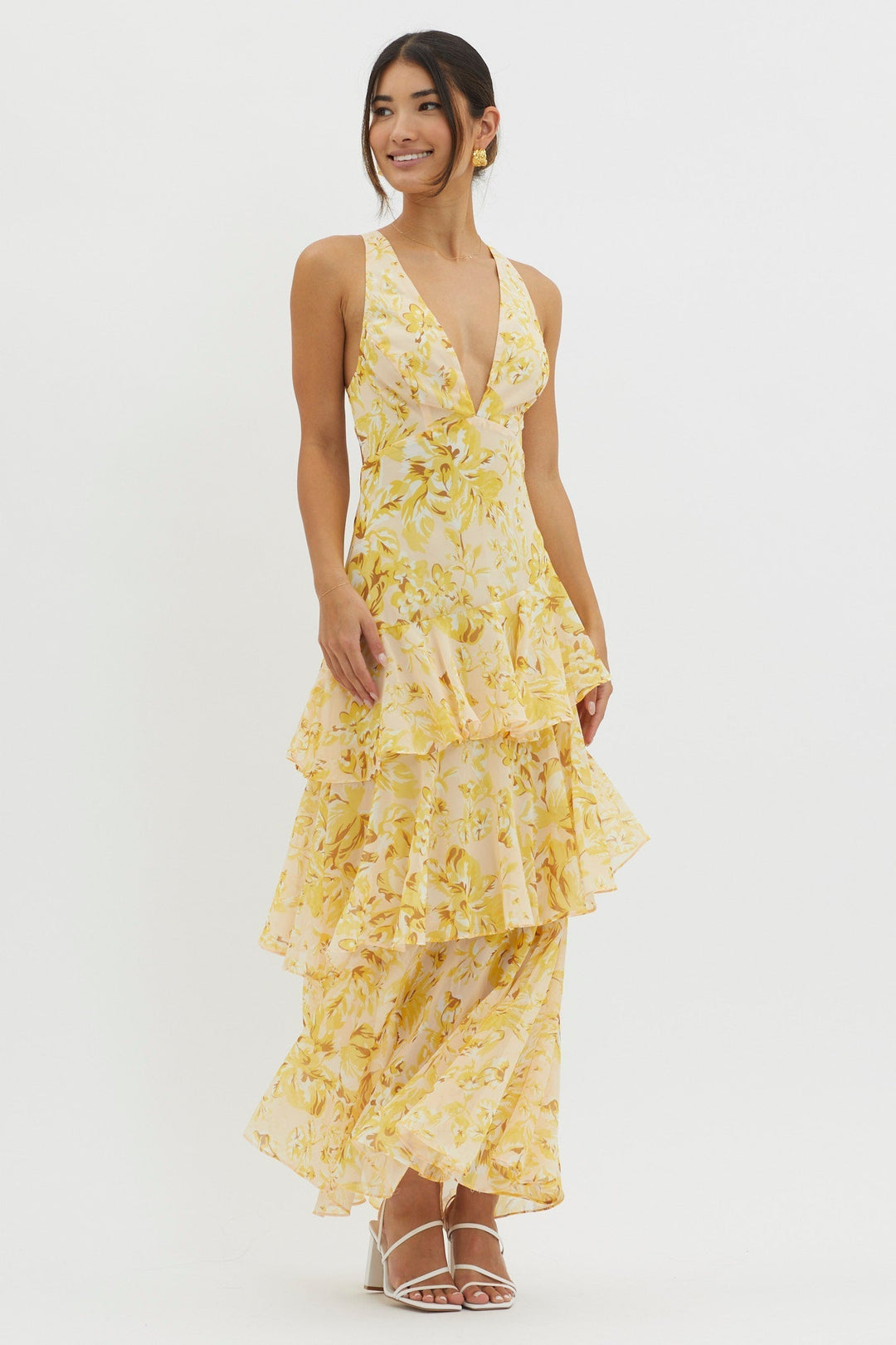 FAYE | BLOOM SHIFT MIDI DRESS