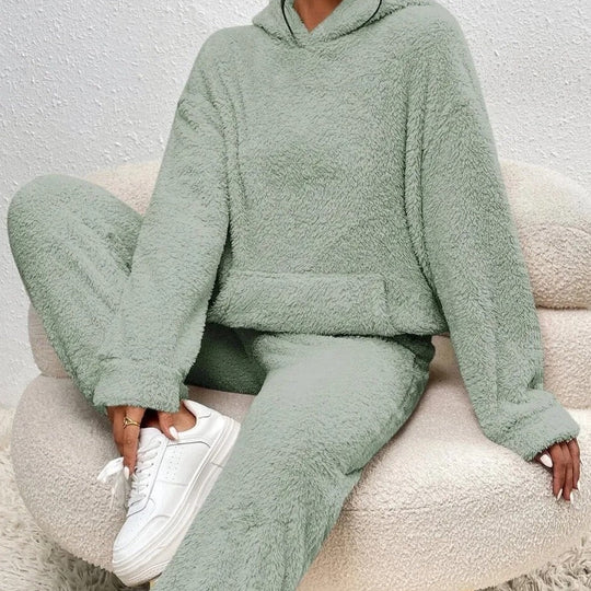 RUBY | ULTRA-COMFORTABLE TEDDY LOUNGE SET WITH HOOD