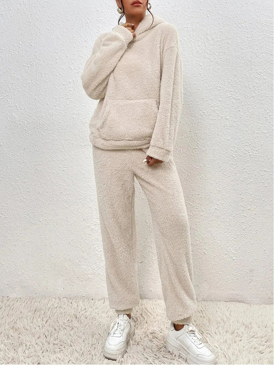 RUBY | ULTRA-COMFORTABLE TEDDY LOUNGE SET WITH HOOD