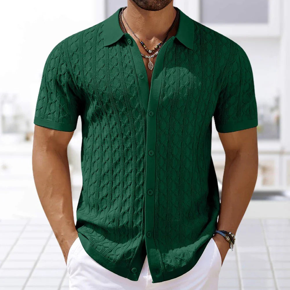 TALON | BUTTON-DOWN KNITTED SHIRT