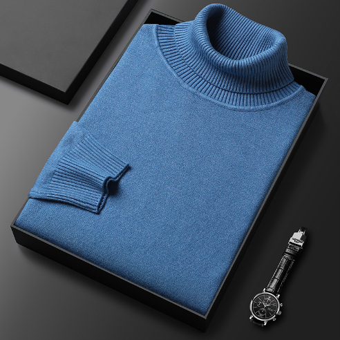 LOGAN | RIBBED TURTLENECK SWEATER