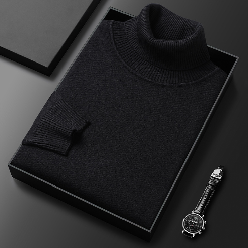 LOGAN | RIBBED TURTLENECK SWEATER