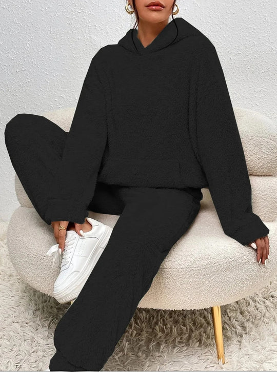RUBY | ULTRA-COMFORTABLE TEDDY LOUNGE SET WITH HOOD