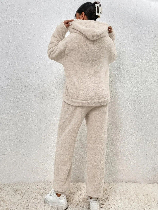 RUBY | ULTRA-COMFORTABLE TEDDY LOUNGE SET WITH HOOD