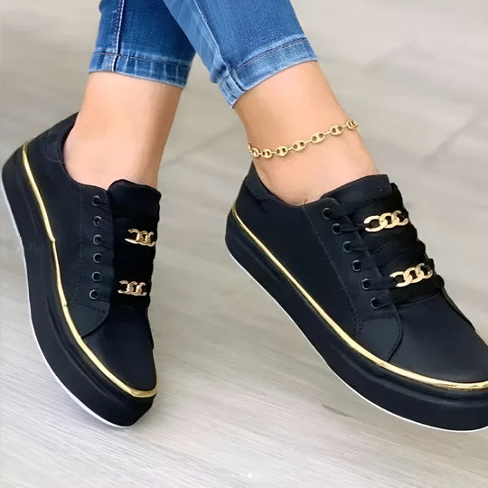 AVELINE | ORTHOPEDIC CHAIN ACCENT SNEAKERS