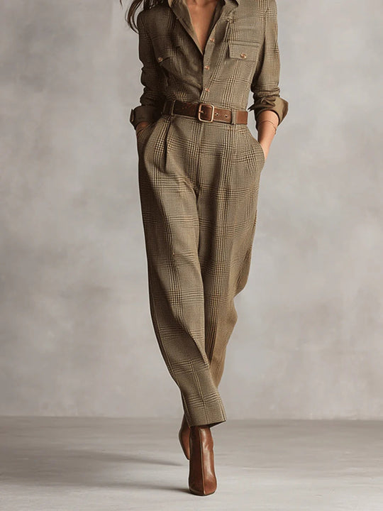 Zoë | Elegant Tweed Jumpsuit
