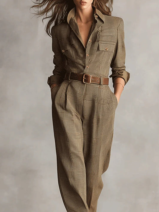 Zoë | Elegant Tweed Jumpsuit