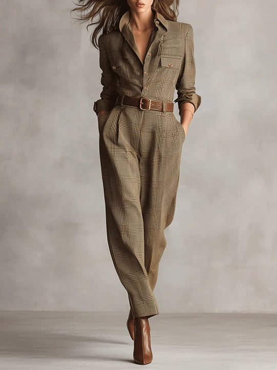 Zoë | Elegant Tweed Jumpsuit