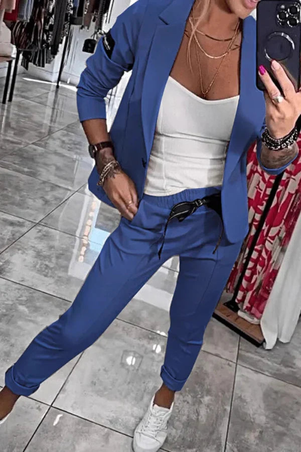 AMELIA | TAILORED SET WITH SOFT BLAZER AND CASUAL JOGGERS