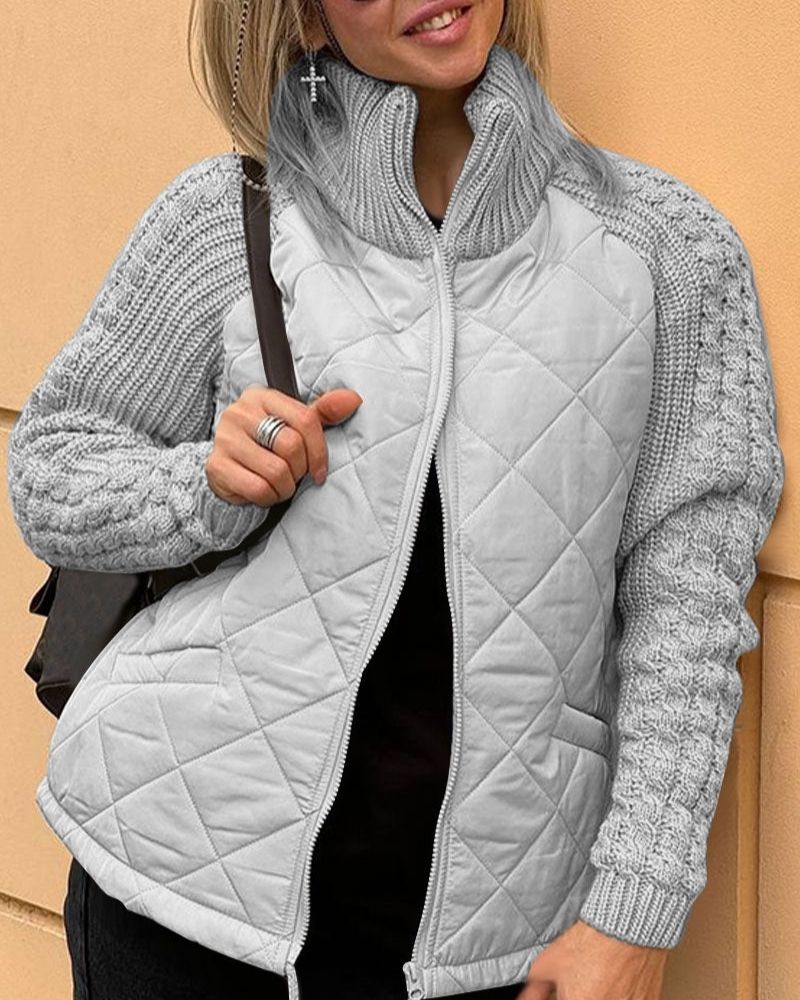 HAZEL | CASUAL KNITTED FLEECE JACKET