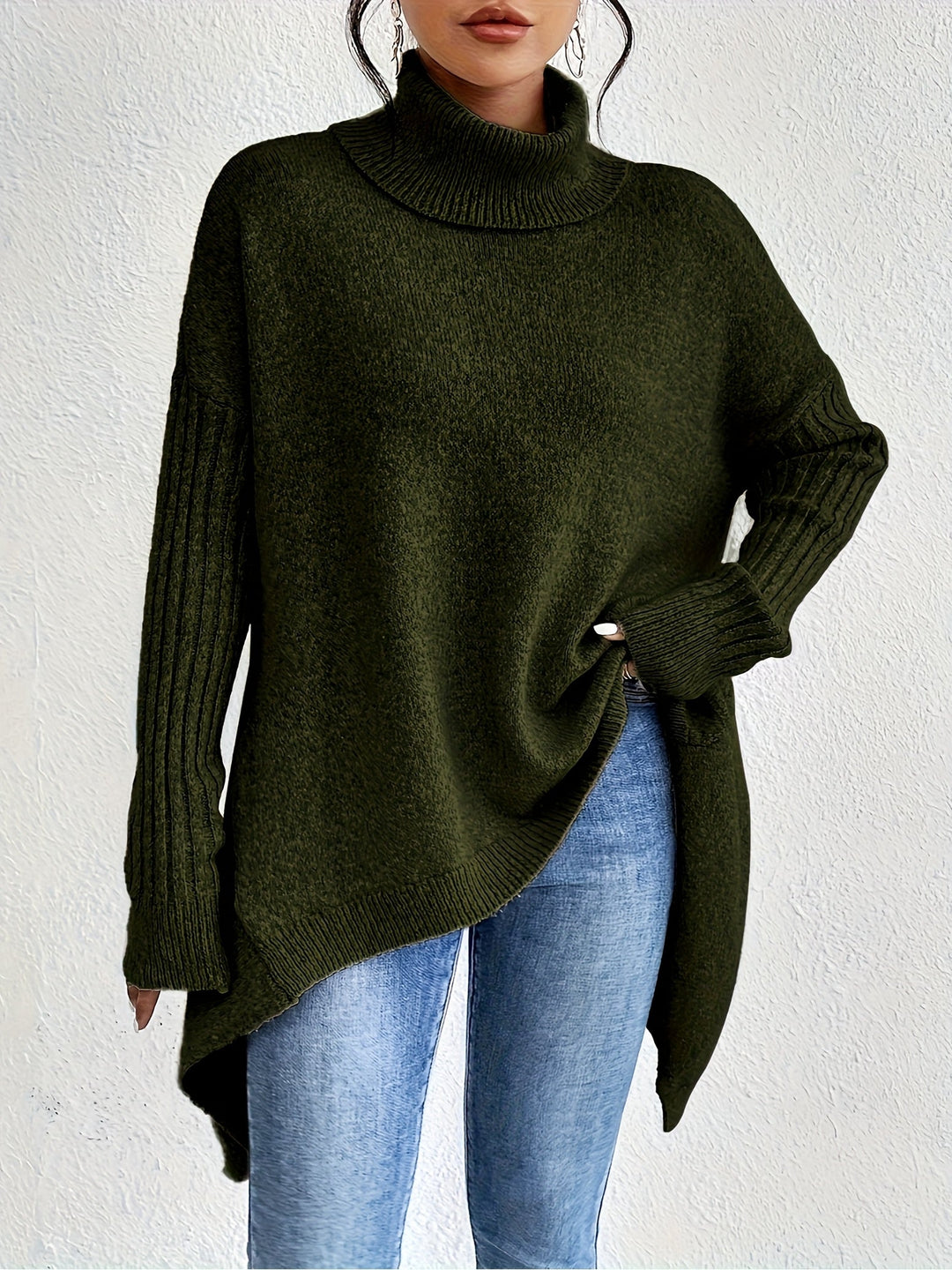 LEAH | OVERSIZED TURTLENECK SWEATER