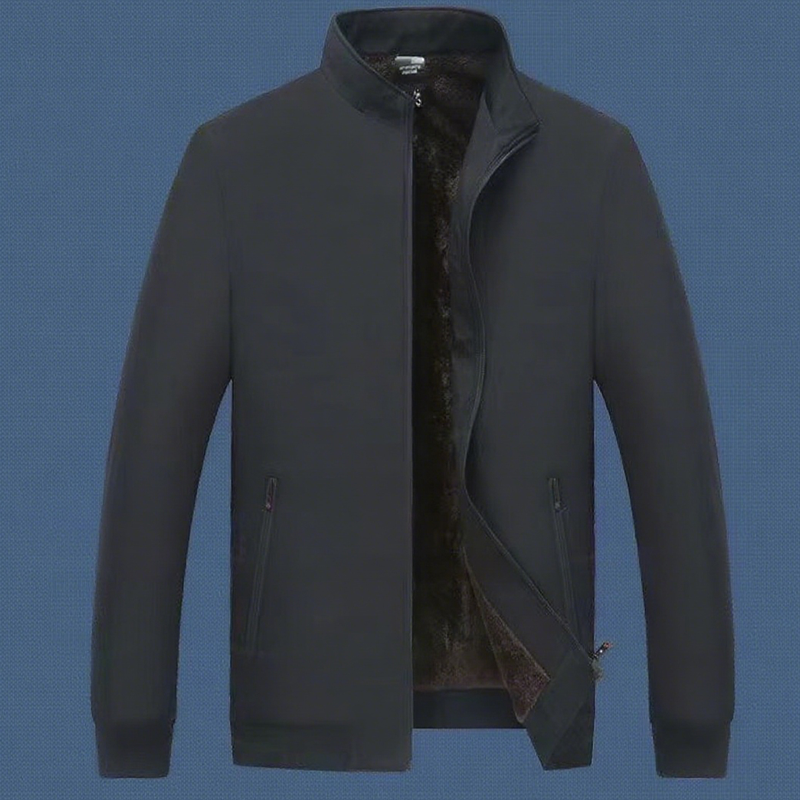 HUNTER | WARM FLEECE JACKET WITH ZIP-UP STAND COLLAR