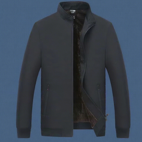 HUNTER | WARM FLEECE JACKET WITH ZIP-UP STAND COLLAR