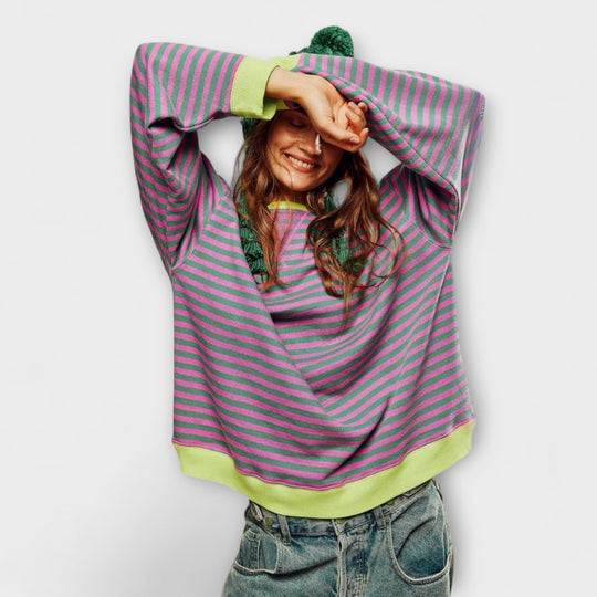 JOYCE | STRIPED OVERSIZED SWEATER