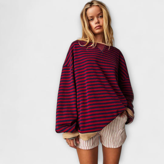 JOYCE | STRIPED OVERSIZED SWEATER