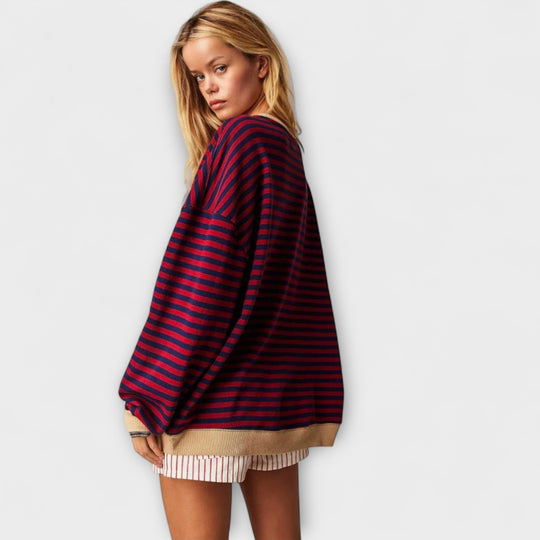 JOYCE | STRIPED OVERSIZED SWEATER