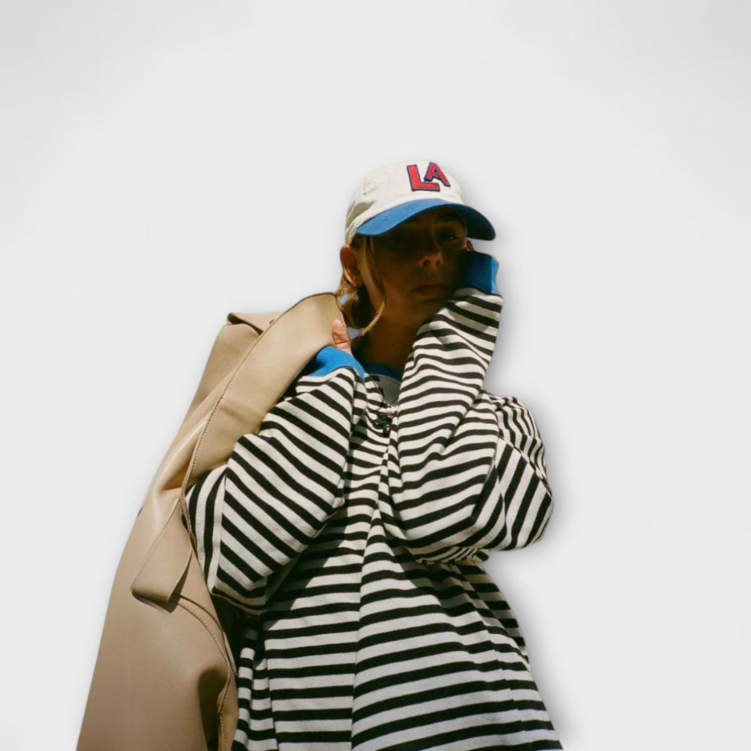 JOYCE | STRIPED OVERSIZED SWEATER