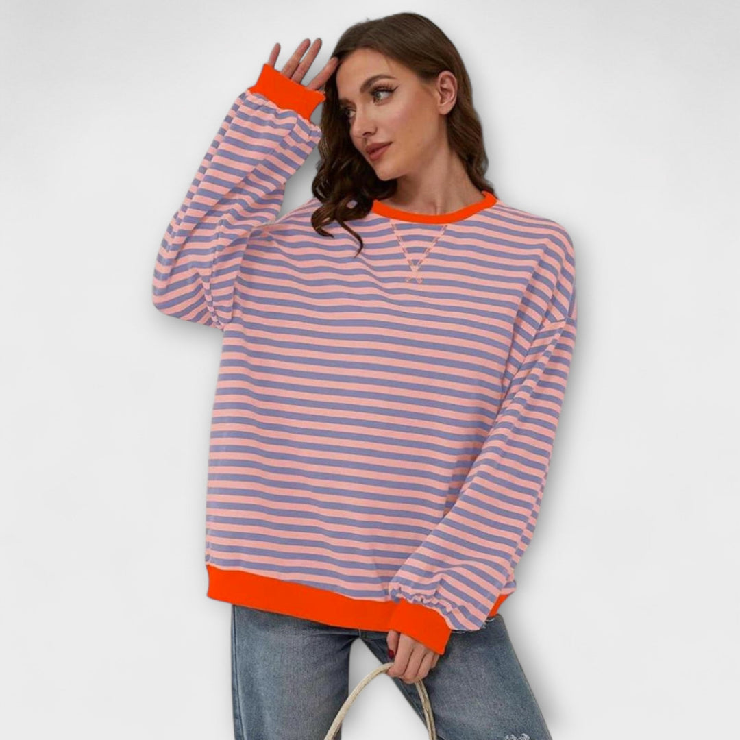JOYCE | STRIPED OVERSIZED SWEATER