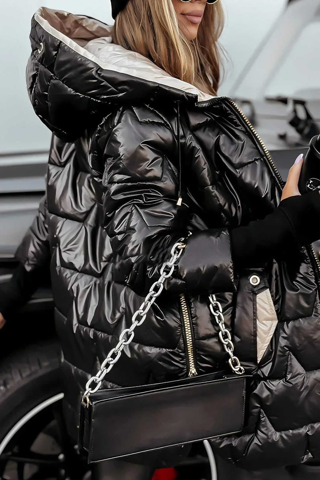 JULIA | ELEGANT WINTER COAT WITH HOOD AND PADDING
