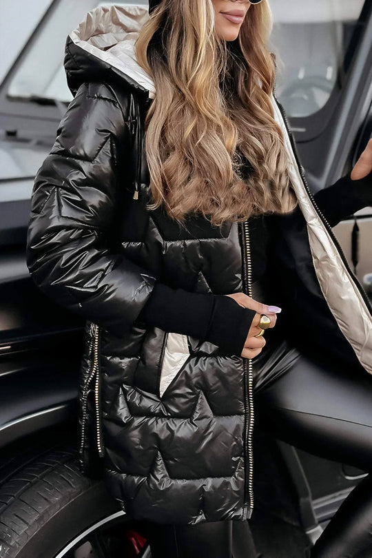 JULIA | ELEGANT WINTER COAT WITH HOOD AND PADDING