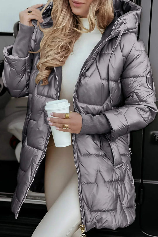 JULIA | ELEGANT WINTER COAT WITH HOOD AND PADDING