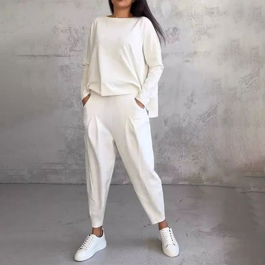 OLIVIA | TWO-PIECE SET WITH ROUND NECK AND LONG SLEEVES