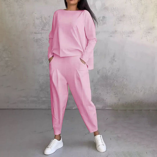 OLIVIA | TWO-PIECE SET WITH ROUND NECK AND LONG SLEEVES