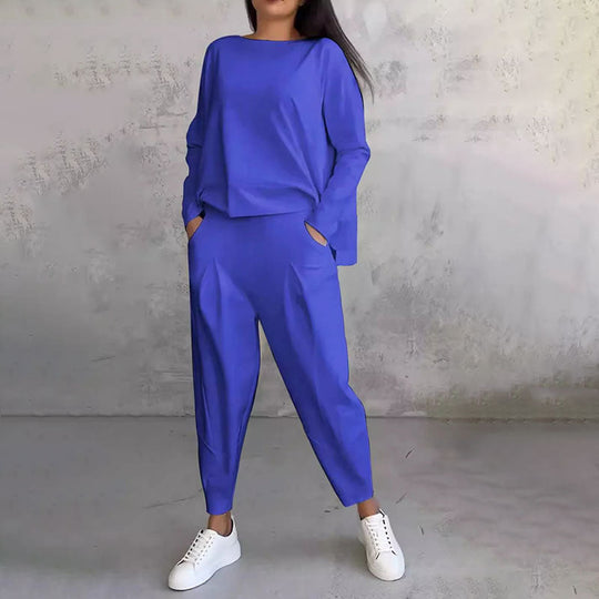 OLIVIA | TWO-PIECE SET WITH ROUND NECK AND LONG SLEEVES